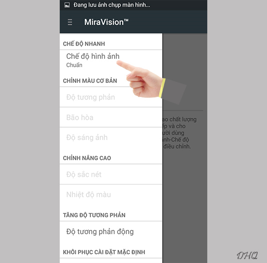 Chọn chế độ hình ảnh
